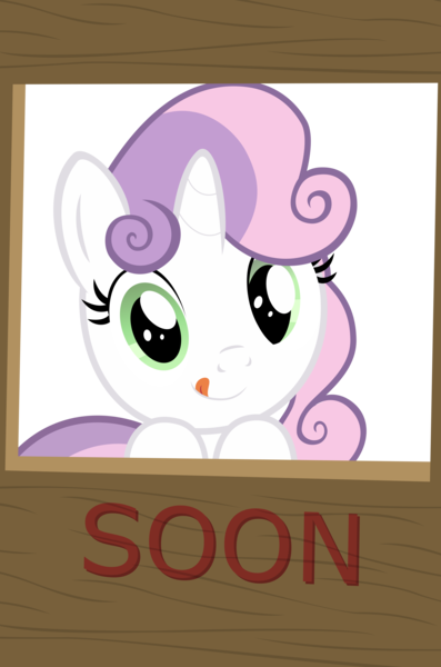 Size: 3000x4536 | Tagged: safe, artist:sollace, derpibooru import, sweetie belle, pony, cute, simple background, solo, soon, tongue out, transparent background, vector