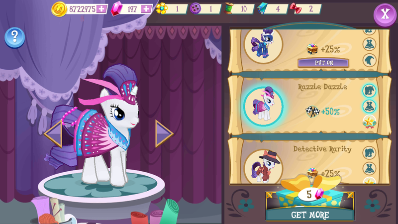 Size: 1280x720 | Tagged: safe, derpibooru import, rarity, clothes, dress, gameloft