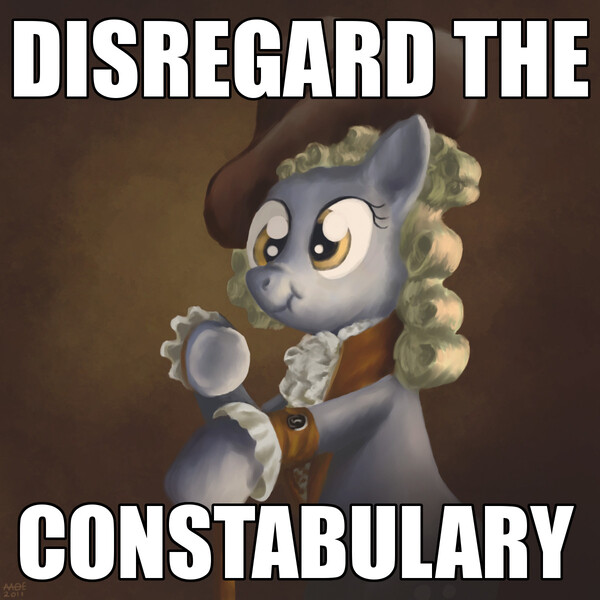 Size: 1200x1200 | Tagged: safe, artist:moe, derpibooru import, edit, derpy hooves, pegasus, pony, epic derpy, female, fuck the police, image macro, joseph ducreux, mare, meme, parody, posh, scrunchy face, solo