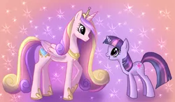 Size: 1496x876 | Tagged: artist:angelofhapiness, derpibooru import, princess cadance, safe, twilight sparkle