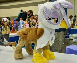 Size: 3622x2988 | Tagged: safe, artist:plushypuppy, derpibooru import, gilda, gryphon, bronycon, bronycon 2016, irl, photo, plushie, solo