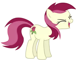 Size: 3000x2356 | Tagged: safe, artist:rattipack, derpibooru import, roseluck, earth pony, pony, background pony, eyes closed, female, flutteryay, mare, open mouth, solo, yay