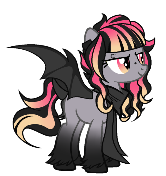 Size: 867x921 | Tagged: safe, alternate version, artist:lr-studios, artist:monster-drool, artist:rakuraikaze-chan, derpibooru import, oc, oc:boo, unofficial characters only, bat pony, pony, alternate hairstyle, base used, clothes, eyebrow piercing, piercing, scarf, solo