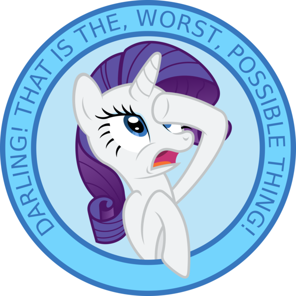 Size: 8000x8000 | Tagged: absurd resolution, artist:daringdashie, darling, derpibooru import, marshmelodrama, rarity, safe, seal, seal of approval, seal of disapproval, the worst possible thing