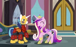 Size: 12000x7500 | Tagged: absurd resolution, actor allusion, andrew francis, artist:shadyhorseman, bionicle, crossover, derpibooru import, jaller, lego, princess cadance, safe, shining armor, voice actor joke