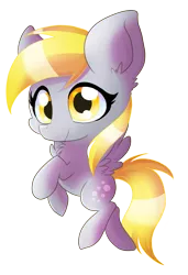 Size: 1221x1789 | Tagged: safe, artist:blazemizu, derpibooru import, derpy hooves, pegasus, pony, chest fluff, chibi, female, mare, simple background, solo, transparent background