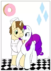 Size: 4417x6164 | Tagged: absurd resolution, artist:phlar1245, derpibooru import, donut joe, female, male, rarijoe, rarity, safe, shipping, straight