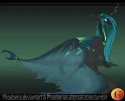 Size: 1024x828 | Tagged: alternate design, alternate universe, artist:phoeberia, derpibooru import, queen chrysalis, safe, solo