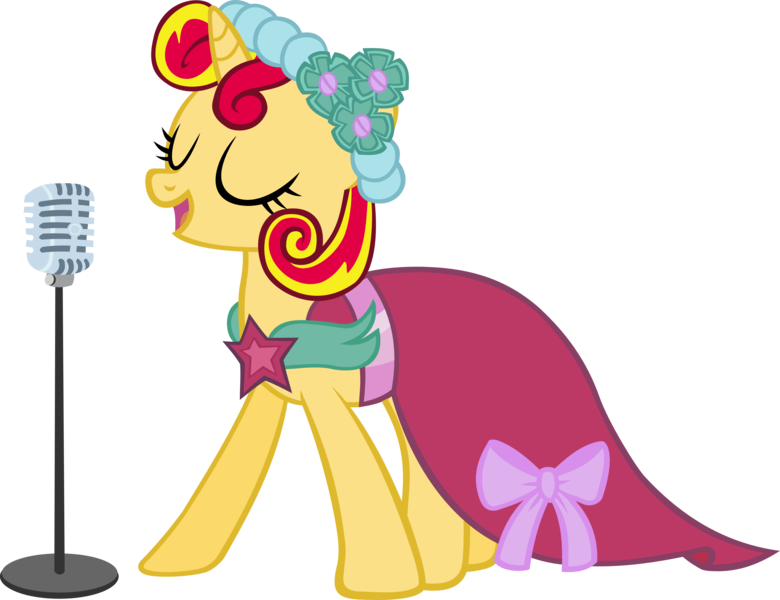 Size: 3906x3004 | Tagged: safe, artist:ironm17, derpibooru import, sunset shimmer, pony, unicorn, clothes, dress, microphone, simple background, singing, solo, transparent background, vector