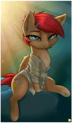 Size: 2100x3600 | Tagged: suggestive, artist:captainpudgemuffin, derpibooru import, oc, oc:avery softequine, unofficial characters only, pegasus, pony, adorasexy, captainpudgemuffin is trying to murder us, clothes, crepuscular rays, cute, female, morning after, morning ponies, sexy, shirt, sleepy, solo, solo female