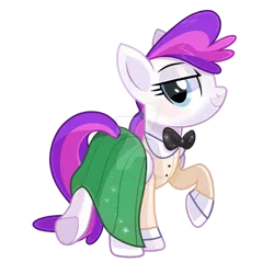 Size: 1024x1024 | Tagged: safe, artist:wicklesmack, derpibooru import, oc, oc:blank canvas, unofficial characters only, pegasus, pony, bowtie, clothes, female, mare, shirt, skirt, solo