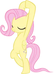 Size: 2434x3328 | Tagged: safe, artist:ironm17, derpibooru import, fluttershy, pony, anatomically incorrect, bipedal, incorrect leg anatomy, pose, simple background, solo, transparent background, tree pose, vector, yoga