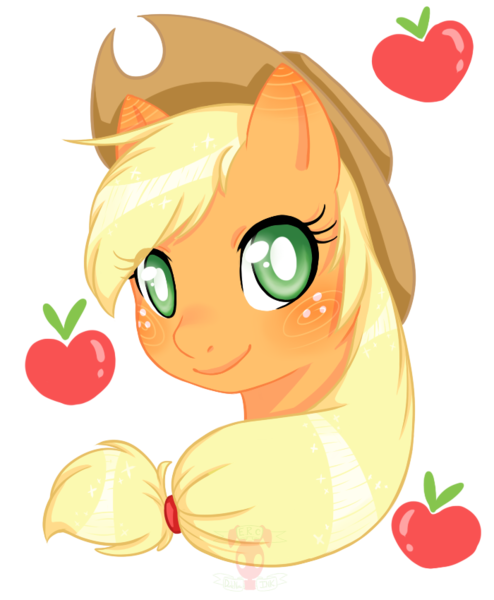 Size: 700x850 | Tagged: applejack, artist:hatchet-ears, cutie mark background, derpibooru import, portrait, safe, solo