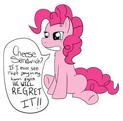 Size: 1416x1401 | Tagged: artist:php47, derpibooru import, pink horse daily, pinkie pie, safe, speech bubble