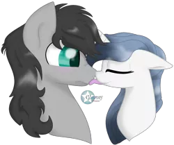 Size: 2000x1670 | Tagged: safe, artist:gleamydreams, derpibooru import, oc, oc:gleamy, oc:helicity, unofficial characters only, cute, gleamicity, licking, tongue out, watermark