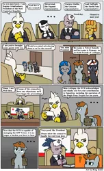 Size: 1000x1650 | Tagged: artist:king-koder, comic, comic:post-fallout equestria, derpibooru import, fallout equestria, oc, oc:homage, oc:littlepip, oc:regina grimfeathers, oc:velvet remedy, safe, unofficial characters only