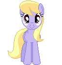 Size: 128x135 | Tagged: safe, artist:onil innarin, derpibooru import, cloud kicker, pony, animated, c:, female, looking at you, mare, pixel art, simple background, solo, transparent background