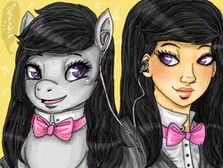 Size: 800x600 | Tagged: safe, artist:superlucky13, derpibooru import, octavia melody, human, pony, human ponidox, humanized