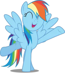 Size: 4480x5000 | Tagged: safe, artist:dashiesparkle, derpibooru import, rainbow dash, .svg available, absurd resolution, cute, dashabetes, eyes closed, open mouth, ponyscape, simple background, solo, transparent background, vector