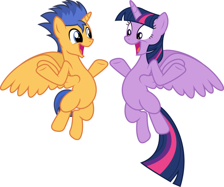 Size: 9555x7980 | Tagged: safe, artist:osipush, derpibooru import, flash sentry, twilight sparkle, twilight sparkle (alicorn), alicorn, pony, absurd resolution, eye contact, female, flashlight, flying, looking at each other, male, mare, open mouth, prince flash sentry, race swap, shipping, simple background, smiling, spread wings, stallion, straight, this will end in an alicorn baby stronger than flurry heart, underhoof, white background, wide eyes, wings