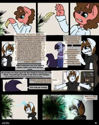 Size: 3000x3797 | Tagged: anthro, artist:duop-qoub, comic, comic:anomaly11, derpibooru import, oc, oc:azure mist, oc:banana pie, oc:violet phoenix, portal, safe, unofficial characters only