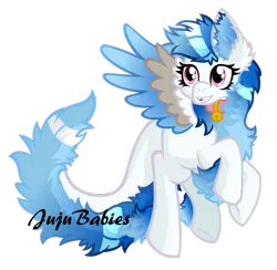 Size: 1024x1000 | Tagged: artist:jujubabies, bell, bell collar, collar, derpibooru import, digital art, ear fluff, fluffy, oc, oc:alacer, original species, safe, solo, unofficial characters only