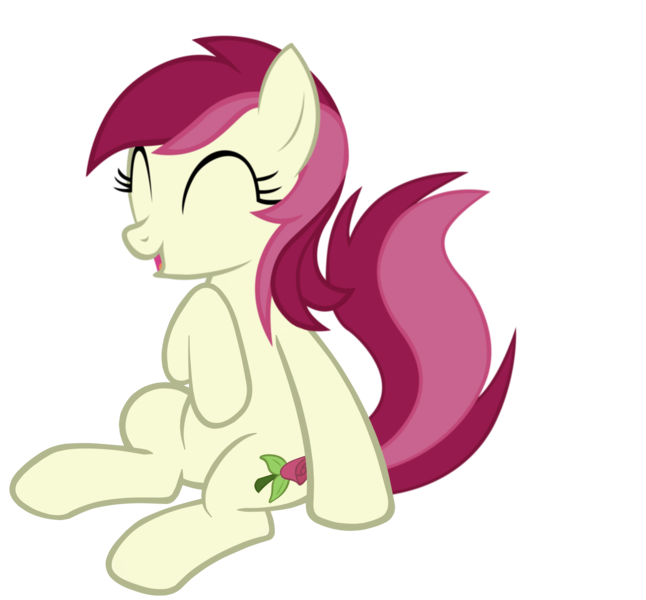 Size: 5600x5200 | Tagged: absurd resolution, artist:neroshade, derpibooru import, eyes closed, oh you, roseluck, safe, simple background, sitting, solo, transparent background, vector