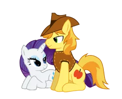 Size: 5520x4472 | Tagged: absurd resolution, artist:shadyhorseman, braeburn, derpibooru import, female, male, rariburn, rarity, safe, shipping, simple background, straight, transparent background, vector