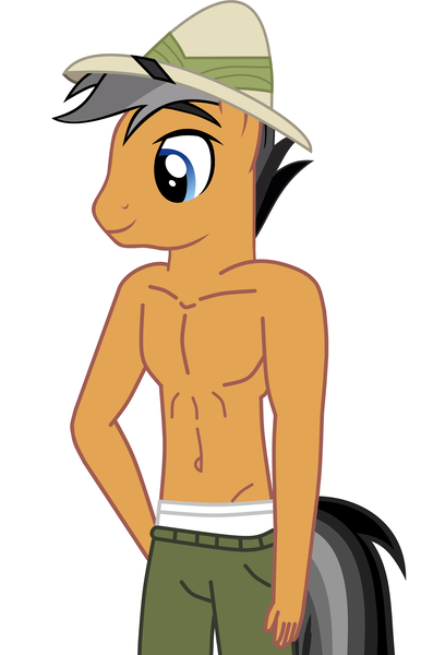 Size: 4086x6358 | Tagged: absurd resolution, anthro, bare chest, belly button, clothes, derpibooru import, pants, quibble pants, safe, stranger than fan fiction, topless, underwear