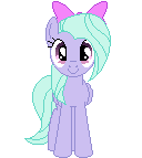 Size: 128x143 | Tagged: safe, artist:onil innarin, derpibooru import, flitter, pony, animated, blinking, c:, cute, female, looking at you, mare, pixel art, simple background, solo, transparent background