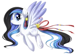 Size: 1280x914 | Tagged: safe, artist:jojuki, artist:jojuki-chan, derpibooru import, oc, oc:star belle, unofficial characters only, pegasus, pony, heart eyes, solo, wingding eyes