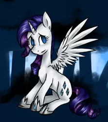 Size: 800x900 | Tagged: safe, artist:deltalix, derpibooru import, rarity, alicorn, pony, alicornified, race swap, raricorn, solo