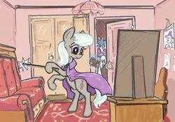 Size: 1024x716 | Tagged: safe, artist:agm, derpibooru import, octavia melody, trixie, vinyl scratch, pony, unicorn, camera, clothes, cosplay, costume, female, implied trixie, mare