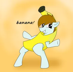 Size: 1280x1258 | Tagged: artist:invultrois, banana suit, derpibooru import, oc, oc:invy, safe, solo, unofficial characters only