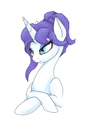 Size: 2348x3522 | Tagged: safe, artist:zyllia, derpibooru import, rarity, alternate hairstyle, solo