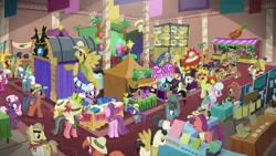 Size: 1280x720 | Tagged: safe, derpibooru import, screencap, burning passion, carrot bun, daring do, endeavour, flare de mare, heart pacer, long shot, love sketch, mint condition, moonlight zephyr, ocean spray, peach fuzz, rainbow dash, shutterbug, sweet pepper, unnamed pony, violet spark, earth pony, pegasus, pony, unicorn, stranger than fan fiction, ahuizotl cosplay, anime, background pony, balloon, carrot, carrot dog, clothes, colt, convention, cosplay, costume, daring do cosplay, daring do costume, doctor caballeron cosplay, fake ears, fake wings, female, filly, food, hat, male, mare, neckbeard, pith helmet, plot, ranma 1/2, ranma saotome, sailor moon, serena tsukino, stallion, tent, tsukino usagi