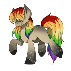 Size: 2000x2000 | Tagged: artist:redember00, derpibooru import, oc, rainbow hair, safe, solo, unofficial characters only