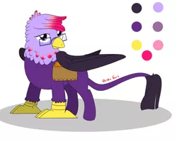 Size: 3000x2400 | Tagged: safe, artist:deltafairy, derpibooru import, oc, unofficial characters only, classical hippogriff, hippogriff, hybrid, adoptable, crack shipping, interspecies offspring, magical lesbian spawn, offspring, parent:gilda, parents:gildalight, parents:twilda, parent:twilight sparkle, reference sheet, solo