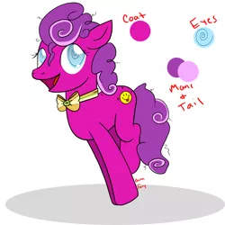 Size: 2400x2400 | Tagged: safe, artist:deltafairy, derpibooru import, oc, unofficial characters only, earth pony, pony, adoptable, crack shipping, female, magical lesbian spawn, mare, offspring, parent:pinkie pie, parent:screwball, reference sheet, solo
