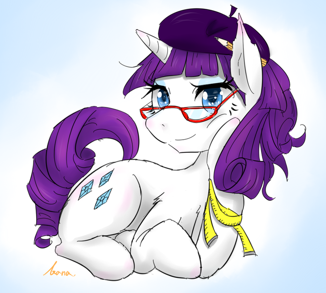 Size: 1000x900 | Tagged: safe, artist:kanaowo, derpibooru import, rarity, glasses, solo