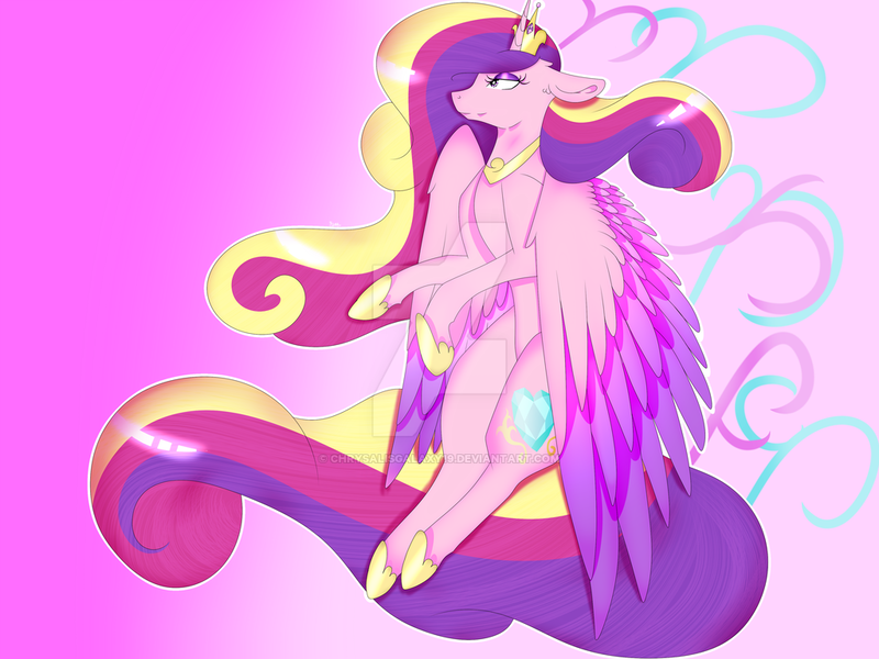 Size: 1024x768 | Tagged: artist:chrysalisgalaxy19, derpibooru import, floppy ears, flying, princess cadance, safe, solo, watermark