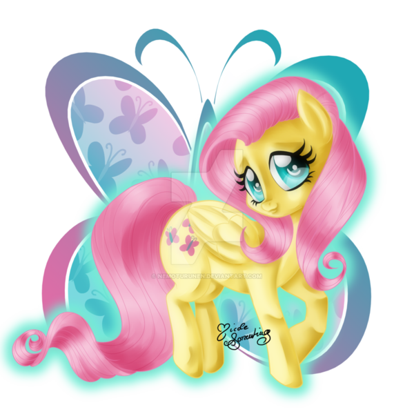 Size: 900x900 | Tagged: safe, artist:nemoturunen, derpibooru import, fluttershy, solo, watermark