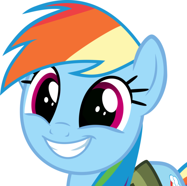 Size: 8052x8007 | Tagged: safe, artist:pink1ejack, derpibooru import, rainbow dash, stranger than fan fiction, absurd resolution, cute, dashabetes, hnnng, simple background, smiling, that was fast, transparent background, vector