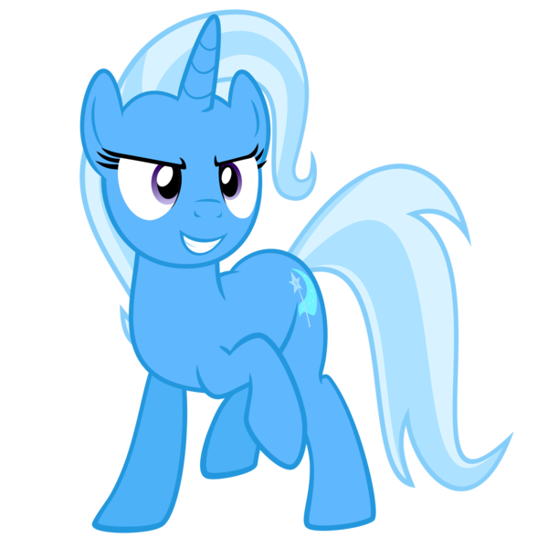 Size: 2400x2400 | Tagged: safe, artist:the smiling pony, derpibooru import, trixie, pony, unicorn, no second prances, .svg available, female, grin, mare, simple background, smiling, solo, svg, transparent background, vector