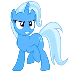 Size: 2400x2400 | Tagged: safe, artist:the smiling pony, derpibooru import, trixie, pony, unicorn, no second prances, .svg available, female, grin, mare, simple background, smiling, solo, svg, transparent background, vector
