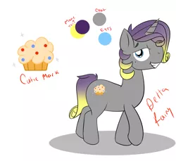 Size: 3600x3300 | Tagged: safe, artist:deltafairy, derpibooru import, oc, unofficial characters only, pony, unicorn, adoptable, crack shipping, magical lesbian spawn, male, offspring, parent:derpy hooves, parent:rarity, reference sheet, solo, stallion