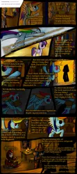 Size: 2000x4500 | Tagged: adventure, artist:minosua, ask, castle of the royal pony sisters, comic, crossover, darkest dungeon, derpibooru import, interactive, library, pony of shadows, rainbow dash, rush, safe, tavern, tumblr