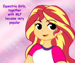 Size: 888x740 | Tagged: dead source, safe, artist:jacky-bunny, derpibooru import, sunset shimmer, equestria girls, legend of everfree, animated, cute, drama, drama bait, mouthpiece, rant, shimmerbetes
