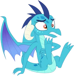 Size: 3507x3582 | Tagged: artist:porygon2z, claws, derpibooru import, dragon, feet, foot fetish, nervous, princess ember, safe, simple background, solo, transparent background, vector