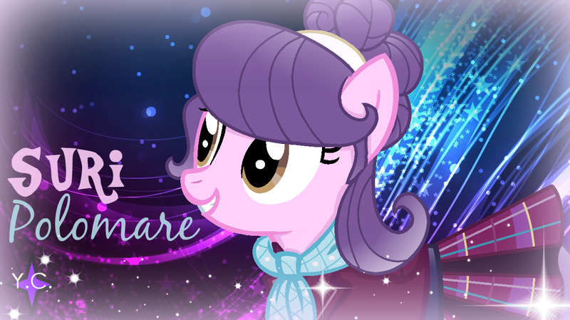 Size: 1280x718 | Tagged: safe, alternate version, artist:yaycelestia0331, derpibooru import, suri polomare, equestria girls, friendship games, alternate hairstyle, clothes, crystal prep academy uniform, cute, handkerchief, pleated skirt, school uniform, skirt, solo, wallpaper